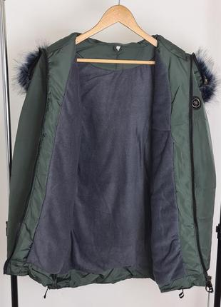 Зимняя куртка на флисовой подкладке 42-46р.6 фото