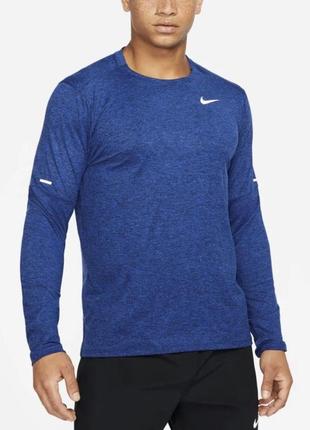 Новенька бігова кофта від nike dry fit element running crew 'blue'1 фото