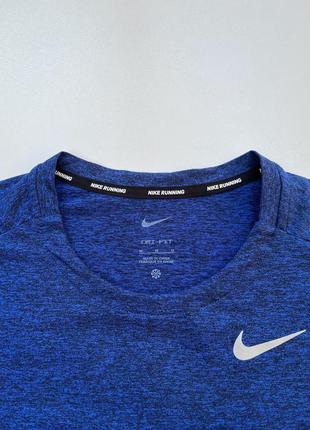 Новичка беговая кофта от nike dry fit element running crew 'blue'6 фото