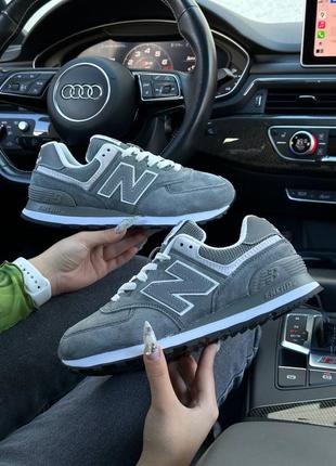 Жіночі кросівки new balance 574  gray reflective