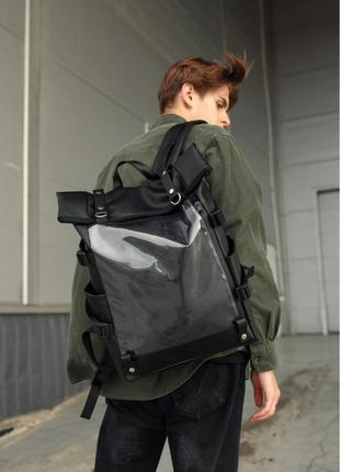 Чоловічий рюкзак sambag rolltop hacking чорний