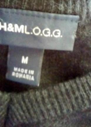 Брендовый шерстяной свитер джемпер большого размера батал7 фото