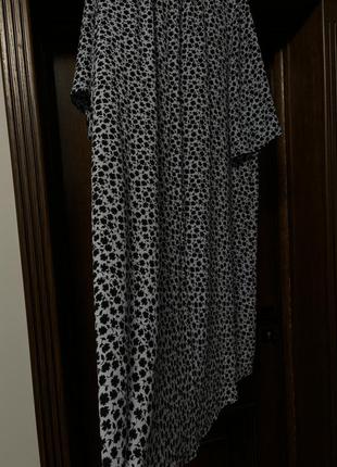 Цветочное платье оверсайз свободное миди макси h&m zara mango