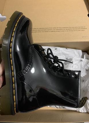 Ботинки оригинал dr martens 1460 patent leather original кожа размеры 36, 37, 38, 39, 40, 41.