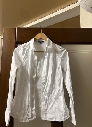 Рубашка брендовая белая стильная элегантная красивая модная классика3 фото