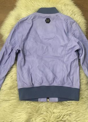 Дизайнерская куртка бомпер кожа премиум vip philipp plein9 фото