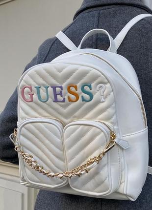 Женский рюкзак guess белый3 фото