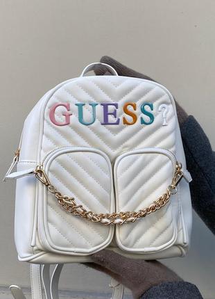 Жіночий рюкзак guess білий