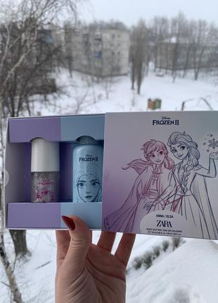 Zara frozen,парфуми дитячі,набір крижане серце3 фото