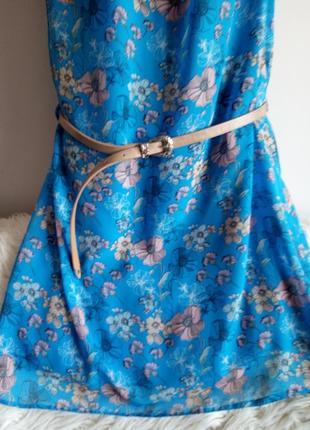 Вінтажна сукня, з ремінцем, в мелкоцвет, від atmosphere, р. 16/xxl3 фото