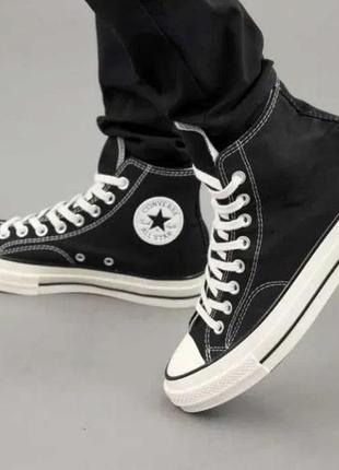 Хит сезона! кеды оригинал converse chuck 70 classic high top 162050c black ретро конверсы original1 фото