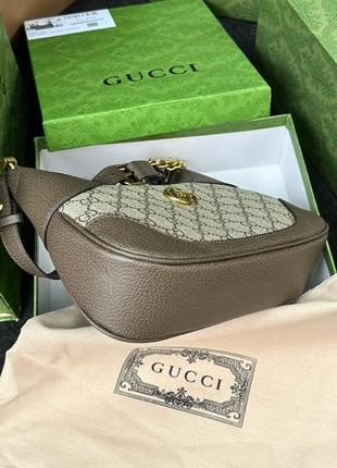 Женская сумка gucci aphrodite small shoulder bag grey5 фото
