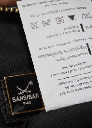 Sansibar handbag сумка женская брендовая черная. оригинал.6 фото