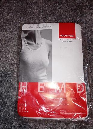 Набір натільні майки жіночі нові 2шт con-ta німеччина розмір євро 46