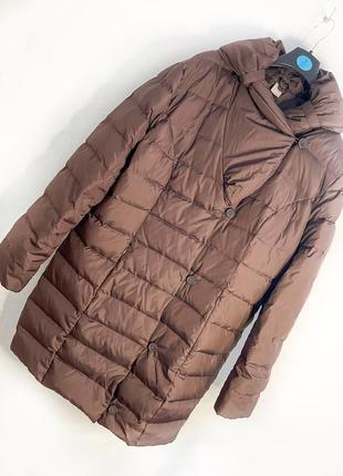 Куртка пуховик женская зимняя удлиненная разм. 48-502 фото