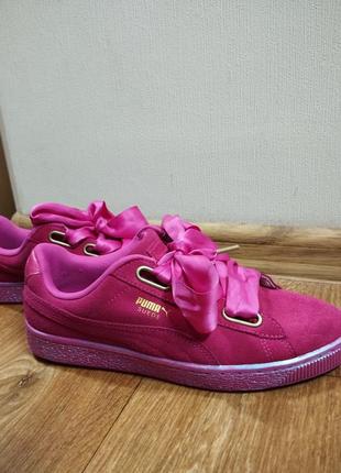 Оригинальные женские кеды puma suede satin hurt (25см)