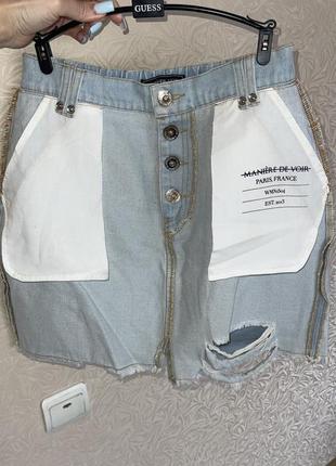 Брендовая юбка юбка джинсовая премиум