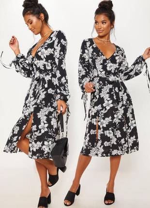 Распродажа cукня prettylittlething миди asos с разрезами2 фото