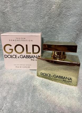 Dolce & gabbana the one gold limited edition 75 мл tester женский