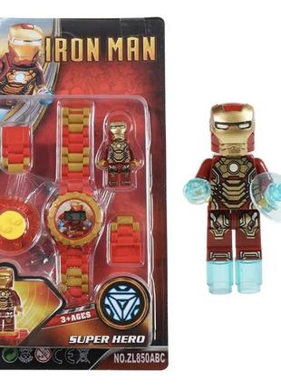 Часы лезвия lego iron man