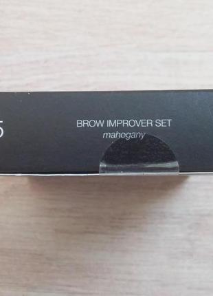 Оригинальный сет тени для бровей nouba brow imprower set 25 mahogany3 фото