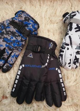 Терморукавички, дуті рукавички зима на утеплювачі, краги1 фото