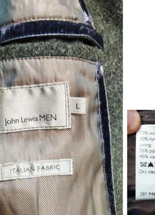 Бушлат john lewis men. шерсть. новый. пальто куртка. размер l (52)7 фото