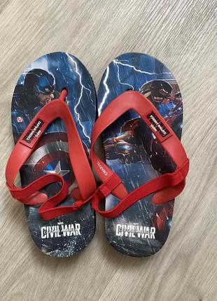 Сандалі вʼєтнамки босоніжки marvel captain america