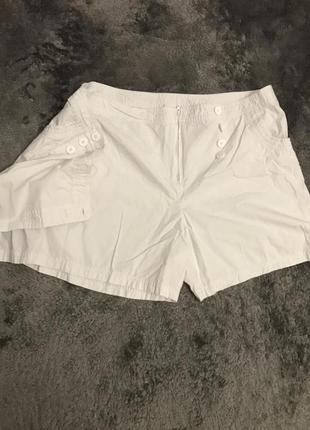 Белые шорты юбка от camaieu1 фото