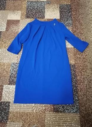 Сукня синя, натуральна 48-50