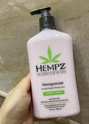 Hempz рослинний зволожувальний лосьйон для тіла, зволоження та оновлення, 500 мл3 фото