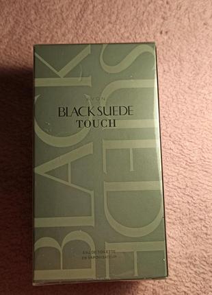 Туалетная вода для мужчин эйвон avon black suede touch 75 мл2 фото