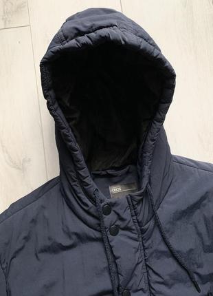 Темно-синий мужской пуховик зимняя куртка3 фото