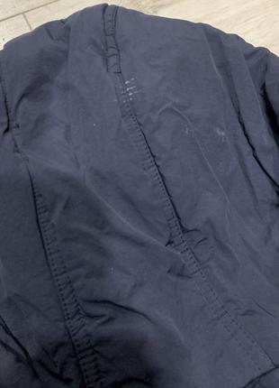 Темно-синий мужской пуховик зимняя куртка10 фото