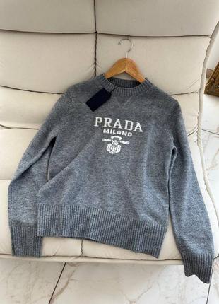 Серый свитер прада prada2 фото