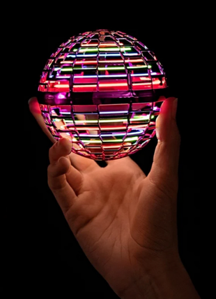 Летающий шар спиннер светящийся flynova pro gyrosphere игрушка мяч бумеранг для ребёнка