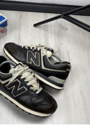 Кожаные кроссовки new balance 574