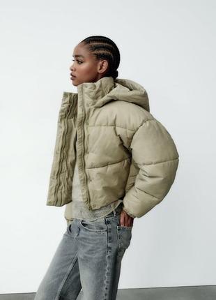 Zara sale куртка пухова жіноча від -5 до 20ºc8 фото