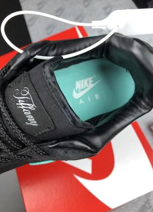 Кросівки жіночі nike air force x tiffany, найк аір форс замшеві, прошиті7 фото