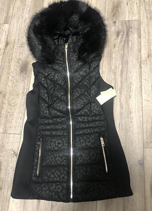 Жилет черный женский michael kors