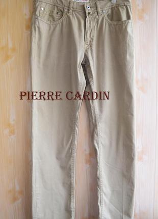 Чинос брюки бежевые мужские pierre cardin vintage premium р 34/32 джинсы штаны