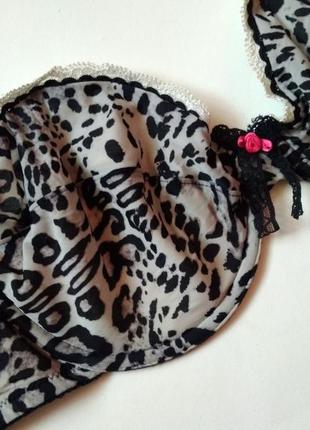 34dd 75е/80d m&s стильный легкий мягкий бюстгальтер из шифона animal принт