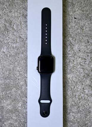 Apple watch series 6 40mm gps + lte graphite stainless steel case with black sport band (m02y3)1 фото