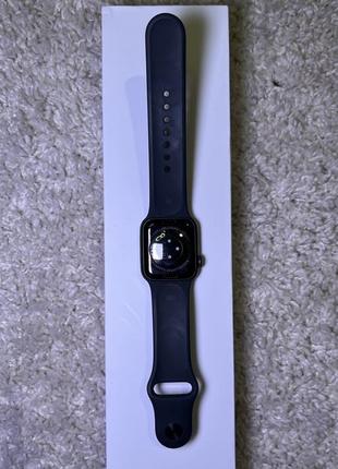 Apple watch series 6 40mm gps + lte graphite stainless steel case with black sport band (m02y3)2 фото