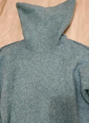 Уютный свитер с горловиной альпака/шерсть10 фото