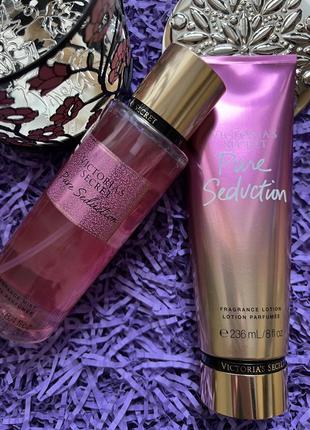 Набор косметики victorias secret pure seduction. лосьон+ мист