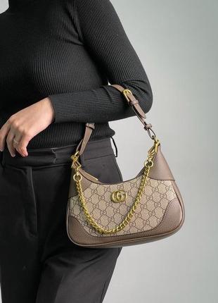 Gucci aphrodite small shoulder bag grey9 фото