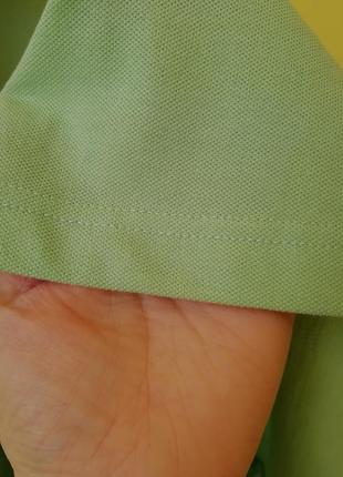 Світло-зелена натуральна футболка поло lc waikiki котон бавовна6 фото
