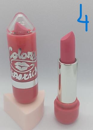 Матова помада colors lipstick chanleevi, відтінок № 4