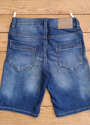 Шорты (бермуды) джинсовые, рост 146 цвет синий2 фото